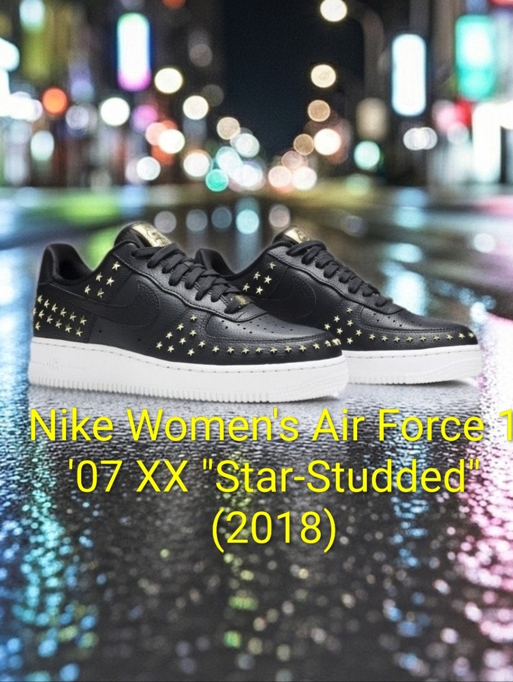 Nike Women's Air Force 1 '07 XX "Star-Studded" (2018) Womens 8.5 EUC